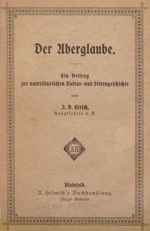 Johann David Hirsch - Der Aberglaube