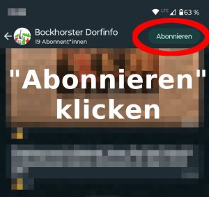 Buttonklick Abonnieren