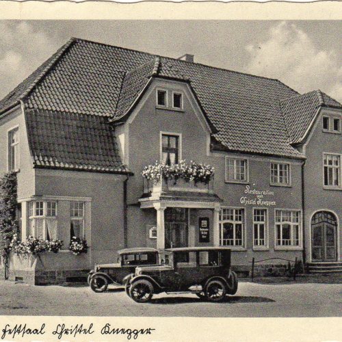 Postkarte "Bockhorster Festsaal Christel Knepper", Datierung unbekannt (Verwendung bedarf Genehmigung des Heimatvereins)